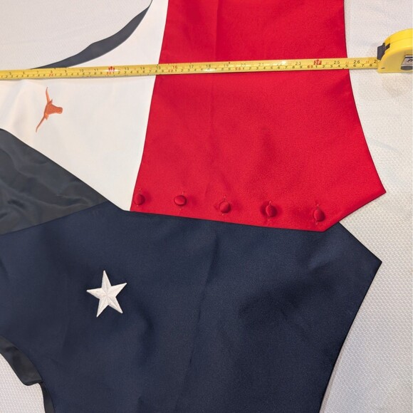 Santana Men's Size 4XL Texas Longhorns Lone Star State Flag Polyester Vest Clean - Picture 3 of 7